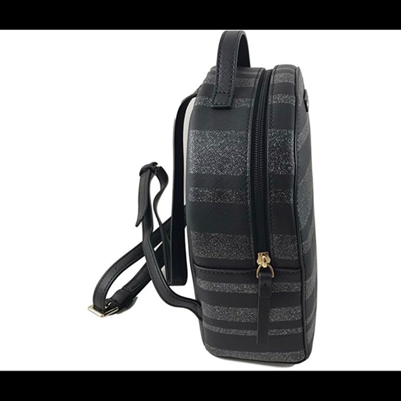 Kate Spade Haven Lane Sami Black glitter Backpack - Picture 7 of 8